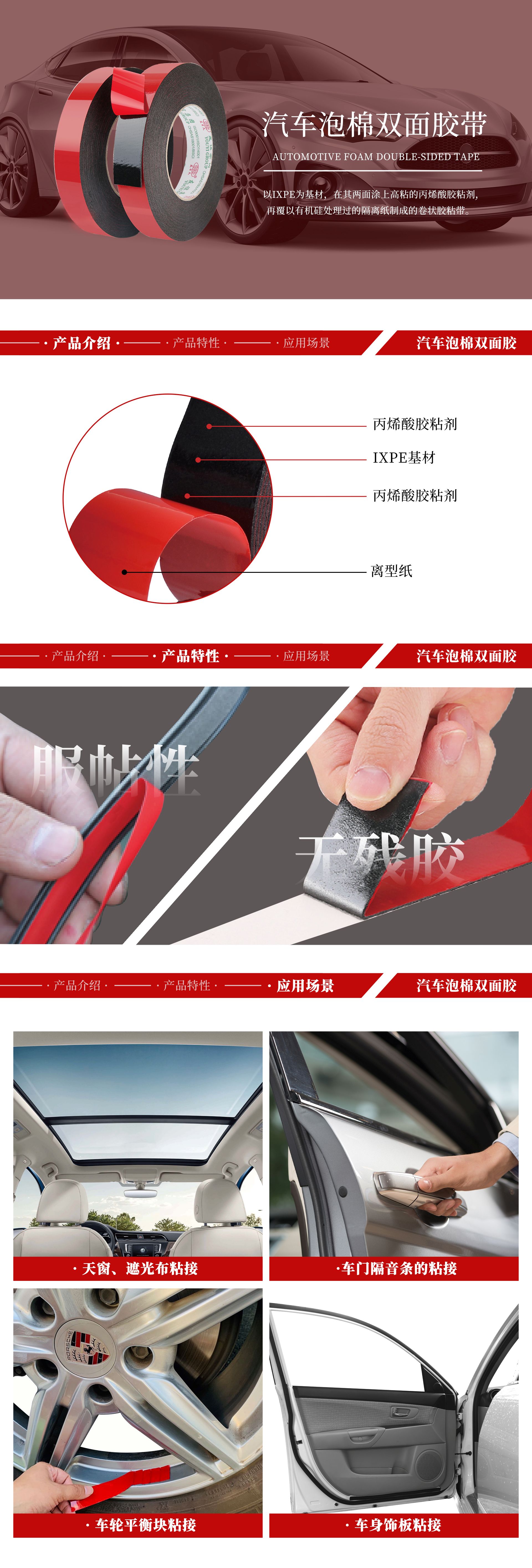 IXPE汽车泡棉双面胶带.jpg